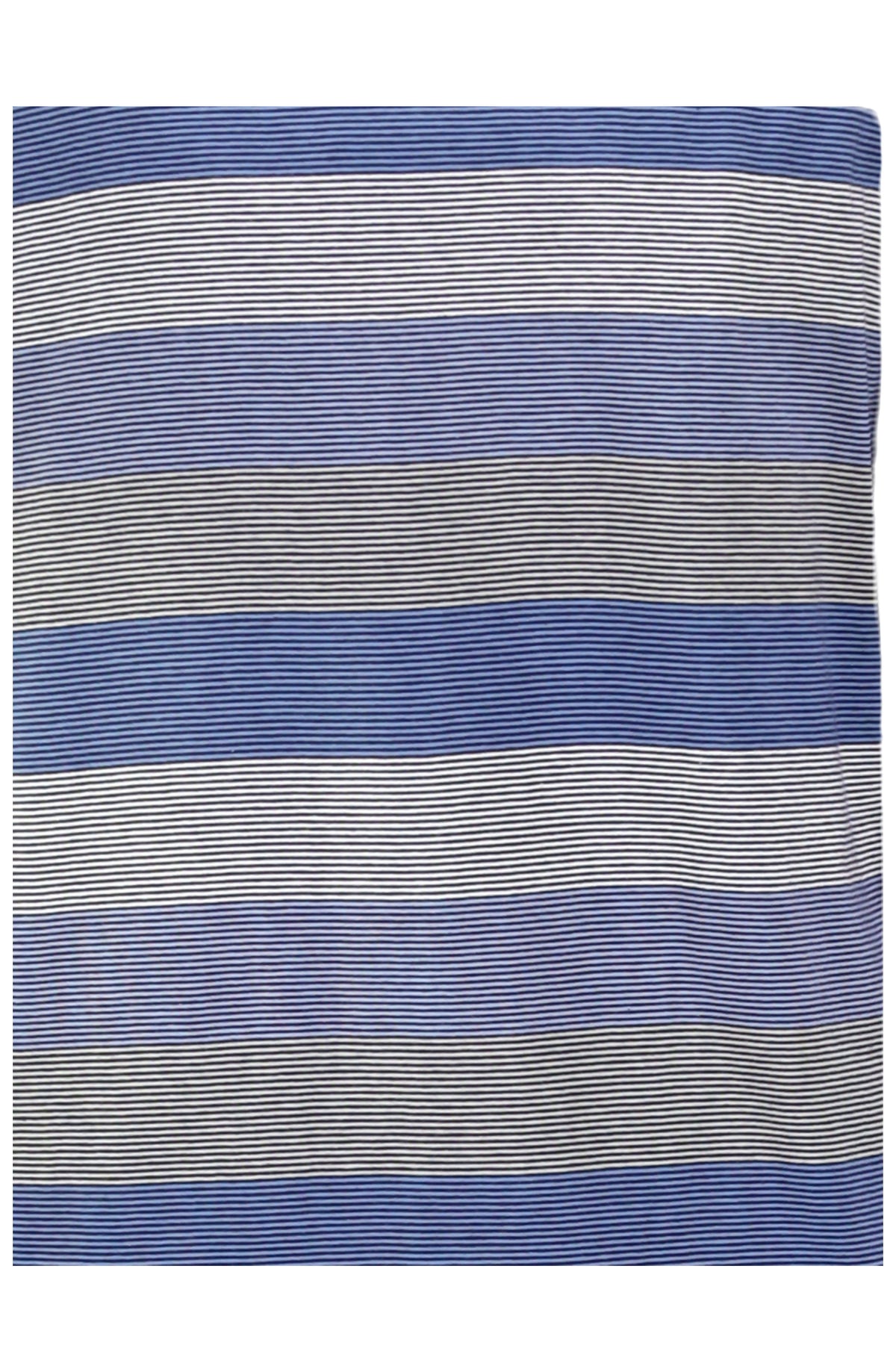Ringella Heren pyjama met boorden en knoopsluiting gestreept - 6541205 - Blauw