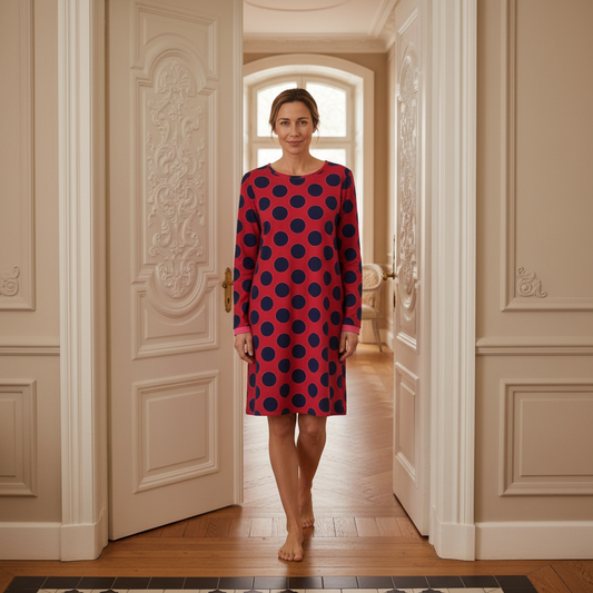Ringella Bloomy Nachthemd met stippen - 6551004 - Rood