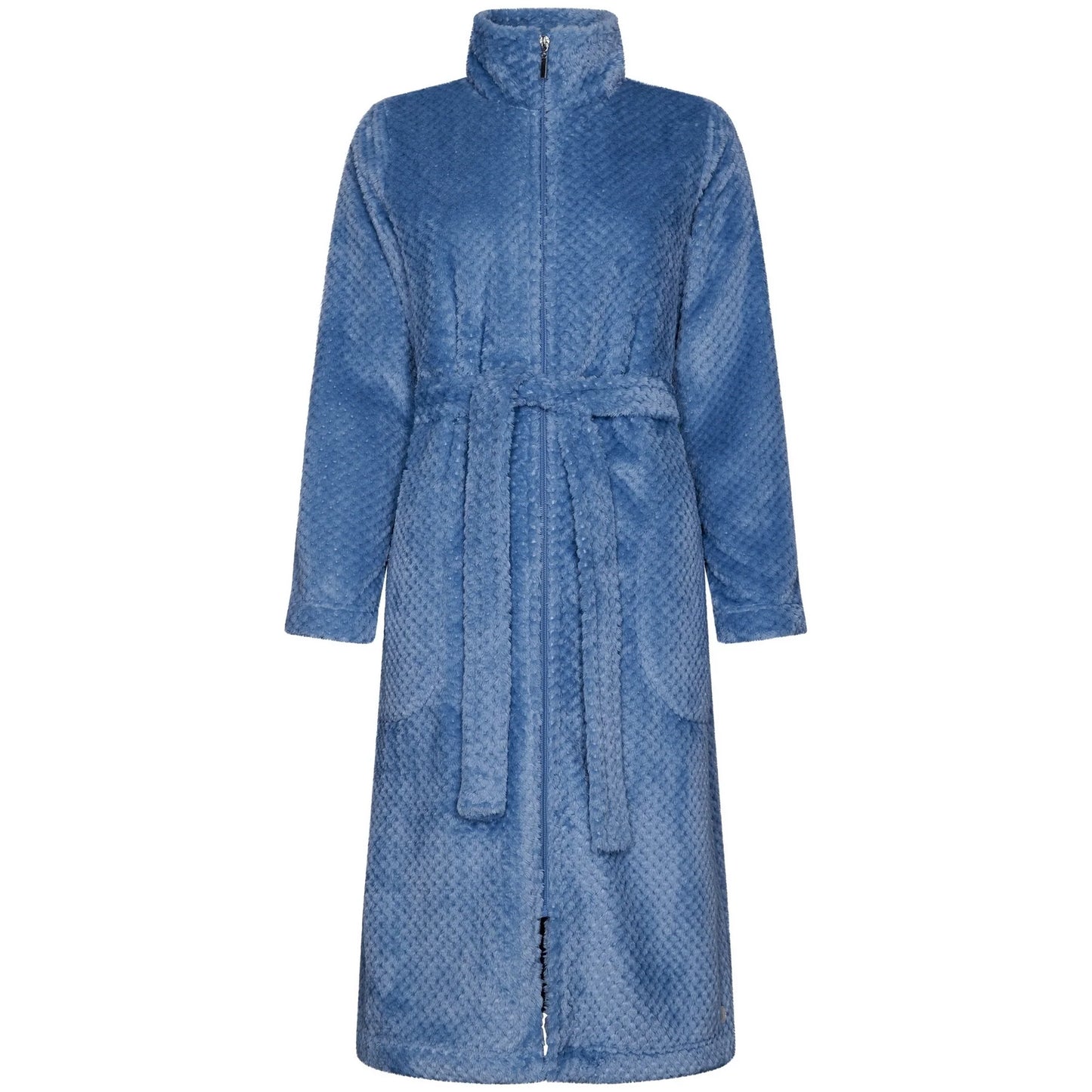 Pastunette ochtendjas fleece met rits - 70242-152-8 - Blauw