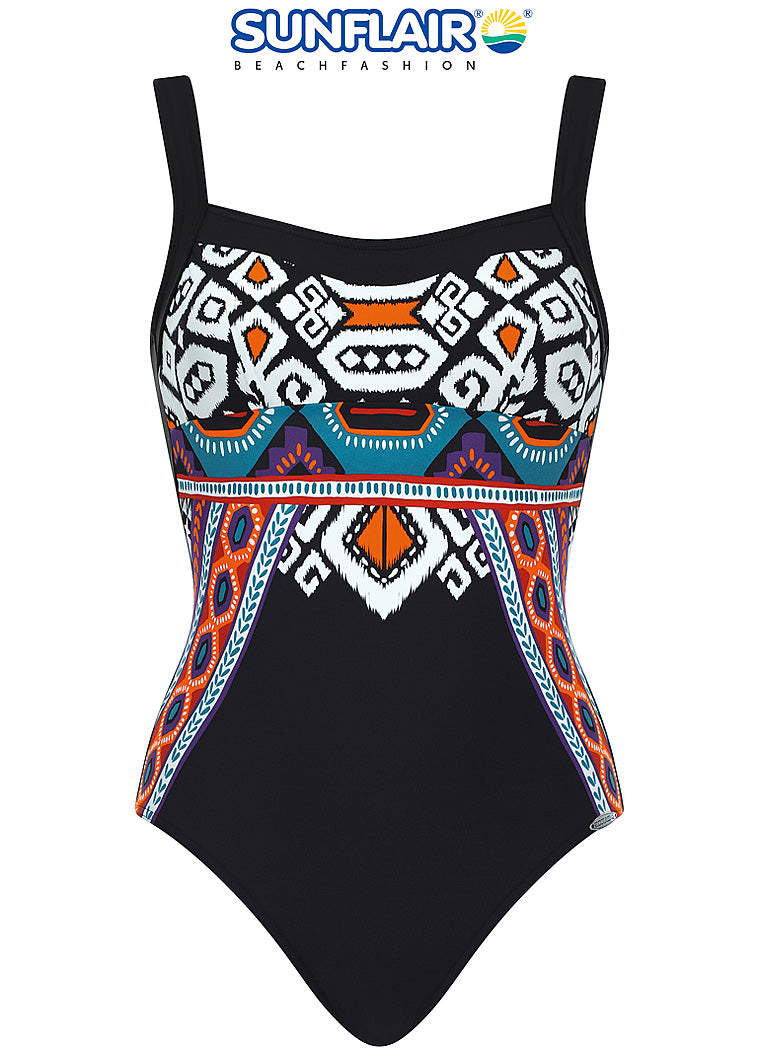 Sunflair Badpak uitneembare soft cup - retro 72033 - Zwart