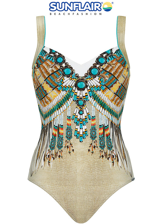 Sunflair Badpak soft cups Ibiza look - 72068 - Bruin