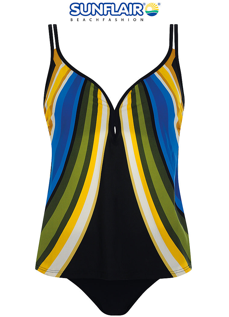 Sunflair Tankini chloorbestendig soft cups zonder beugel - 78019 - Zwart