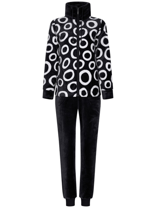 Rebelle Huispak met rits en boorden - 81242-466-8 - zwart