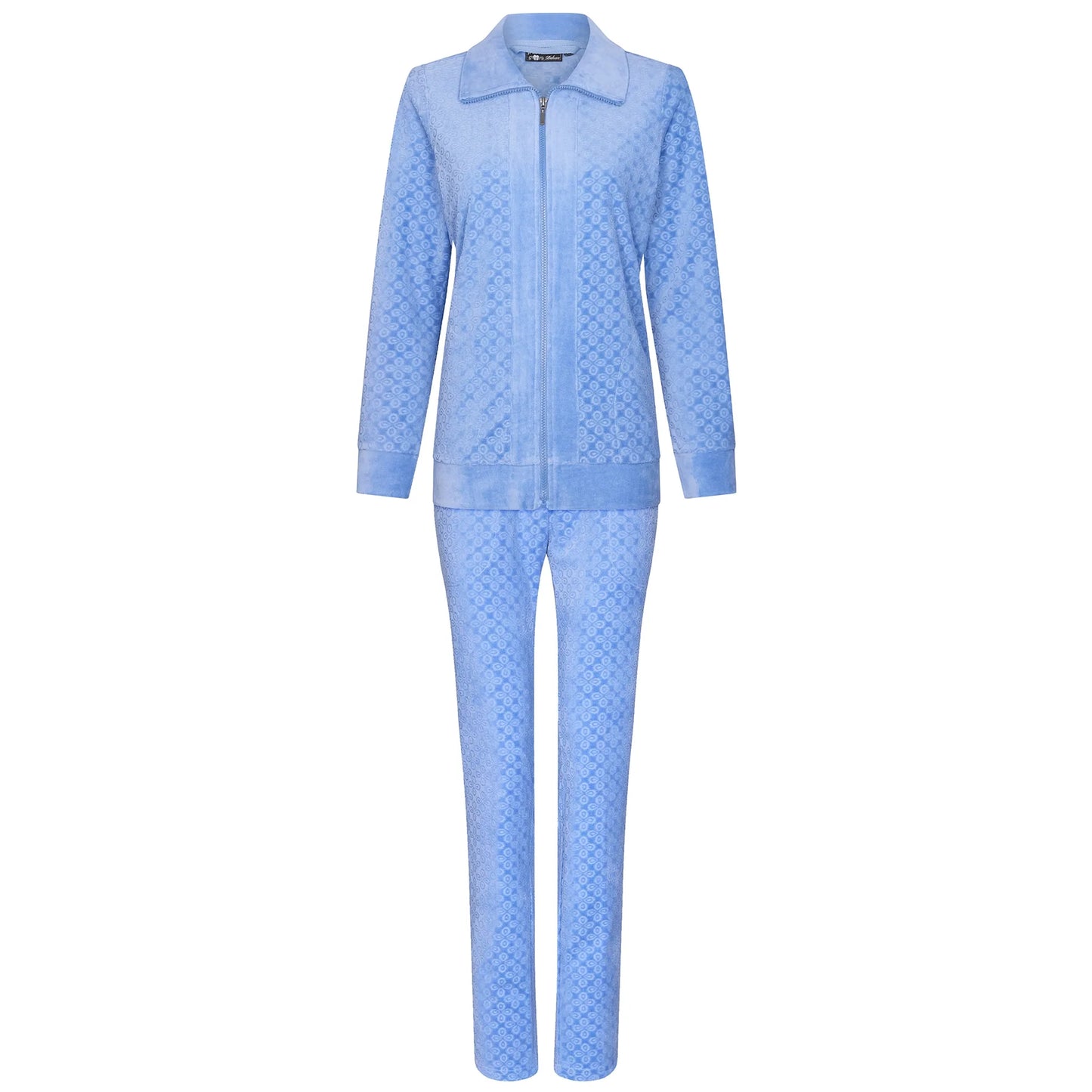 Pastunette de luxe Huispak met rits velours - 85241-314-8 - Blauw