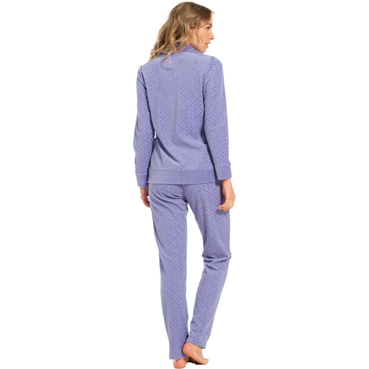 Pastunette de luxe Huispak met rits velours - 85241-314-8 - Blauw