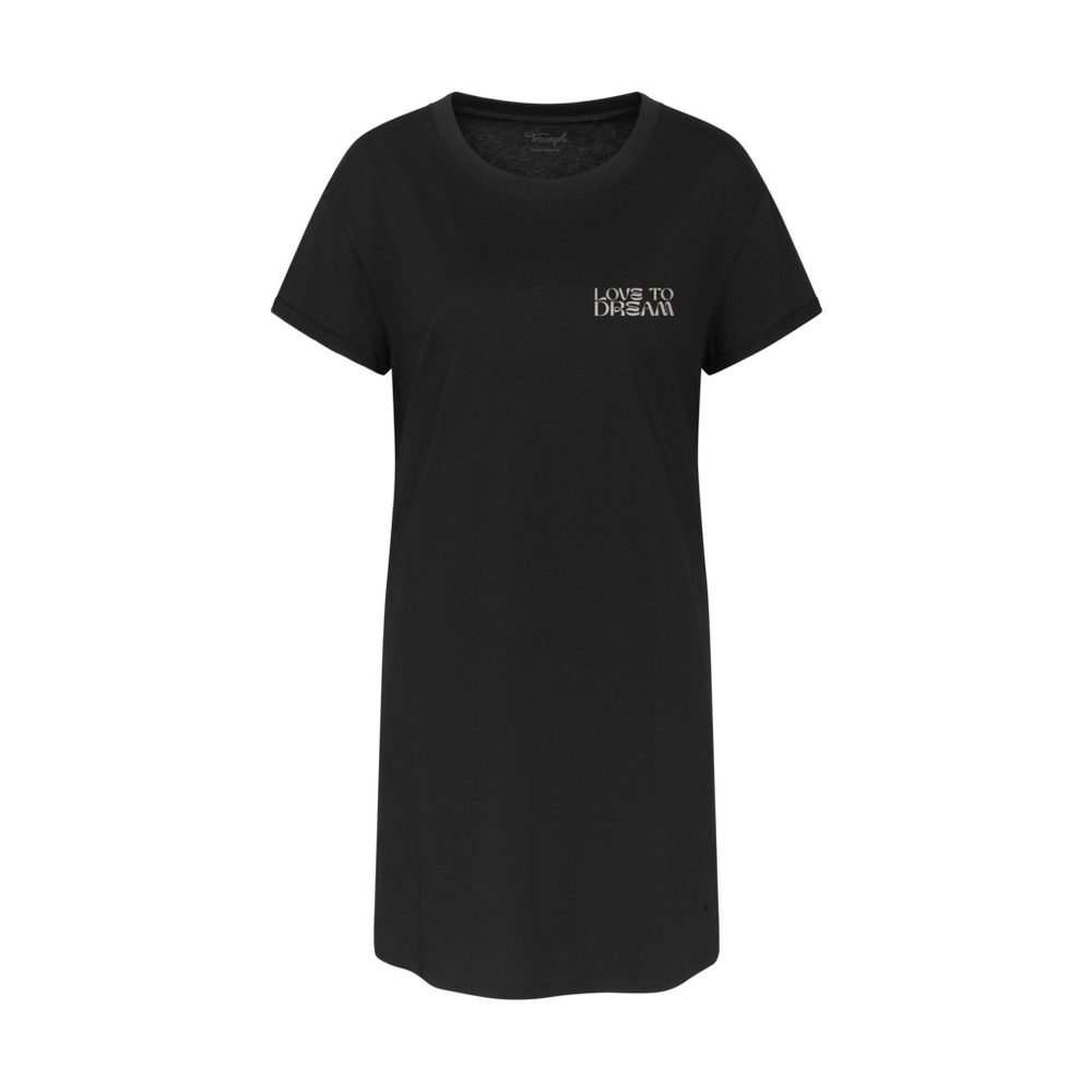 Triumph nachthemd korte mouw - Nightdresses NDK X - Zwart