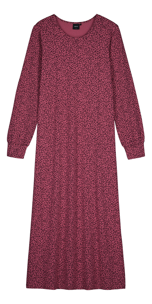 Nanso lang nachthemd met boorden - MARJA 29646-6555 - Rood