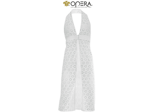Opera Strandjurk overslag gehaakt - 63613 - wit