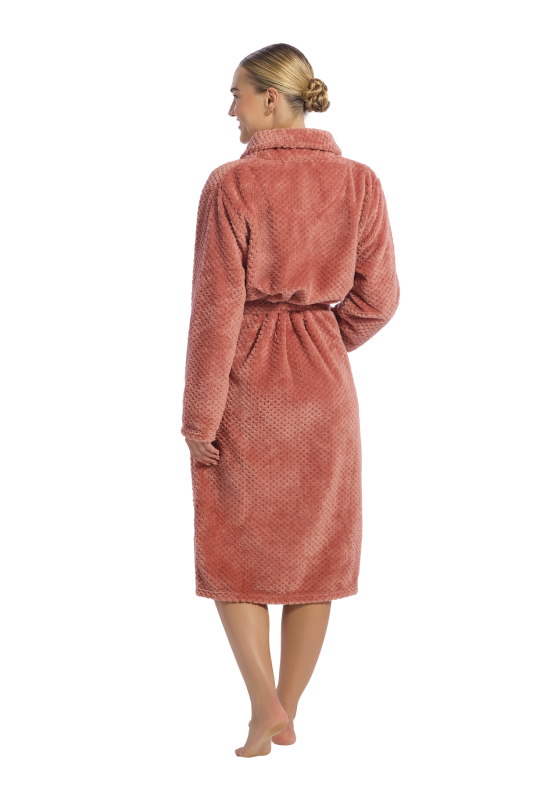 Ten Cate dames badjas ochtendjas fleece met motief - 60528 - 2 kleuren