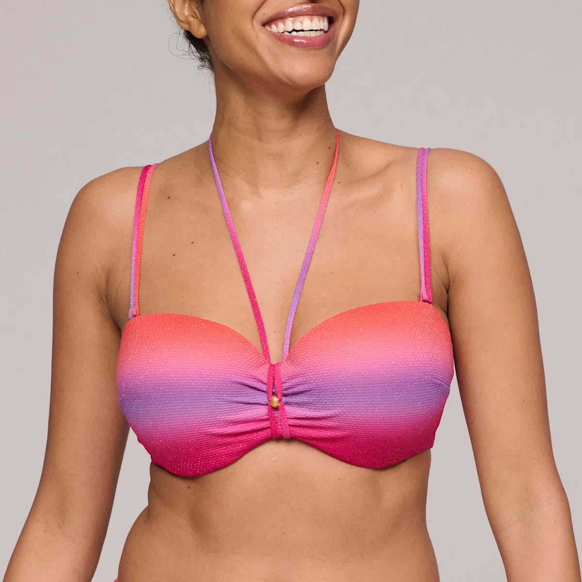 Marie Jo Swim Voorgevormde strapless Bikini met rioslip - Nusa Dua 1008118 / 1008150 -Spectral