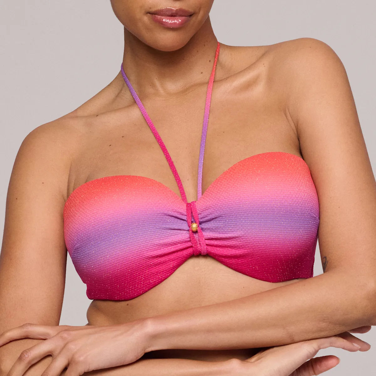Marie Jo Swim Voorgevormde strapless Bikini met rioslip - Nusa Dua 1008118 / 1008150 -Spectral