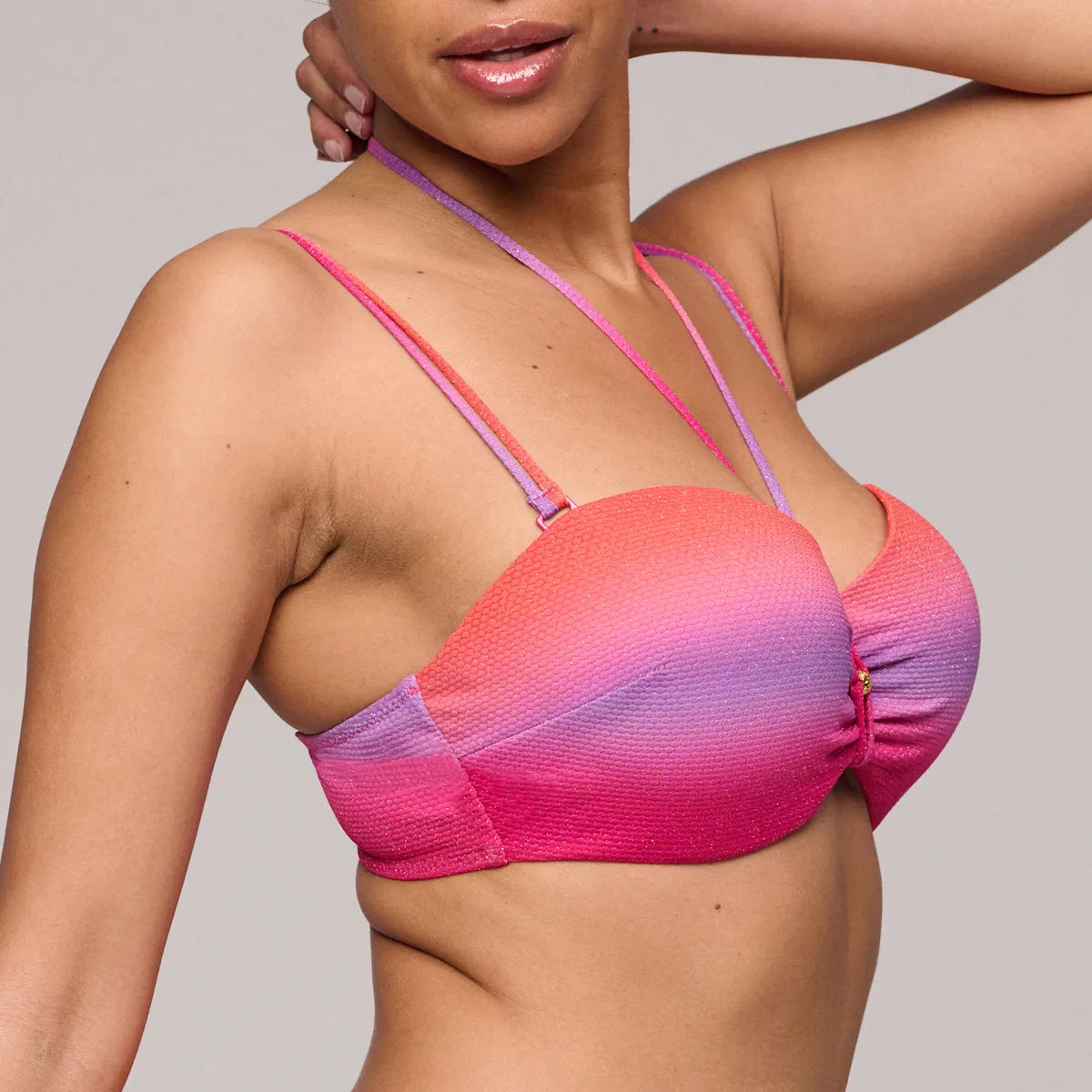 Marie Jo Swim Voorgevormde strapless Bikini met rioslip - Nusa Dua 1008118 / 1008150 -Spectral