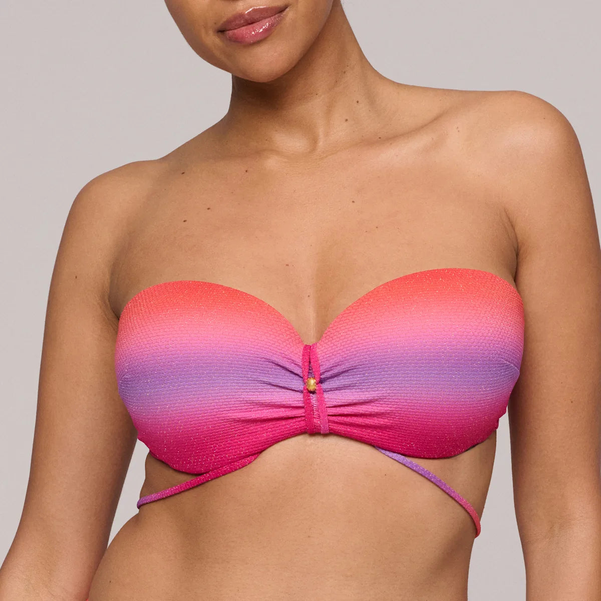 Marie Jo Swim Voorgevormde strapless Bikini met rioslip - Nusa Dua 1008118 / 1008150 -Spectral