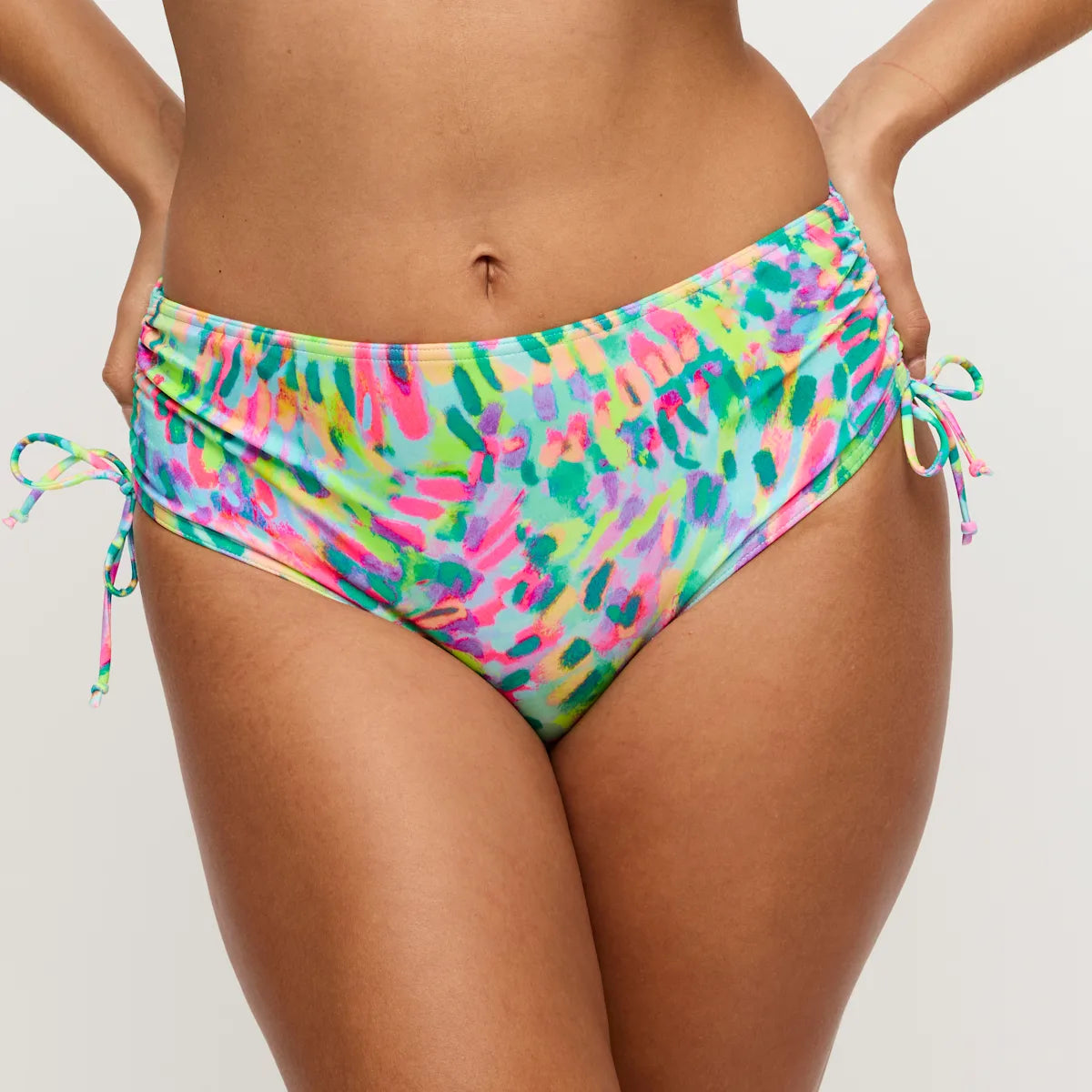 Prima Donna Swim Plunge Bikini Halve Mousse Cup met tailleslip - Douala 4014019 + 4014052 - Impressionist Summer