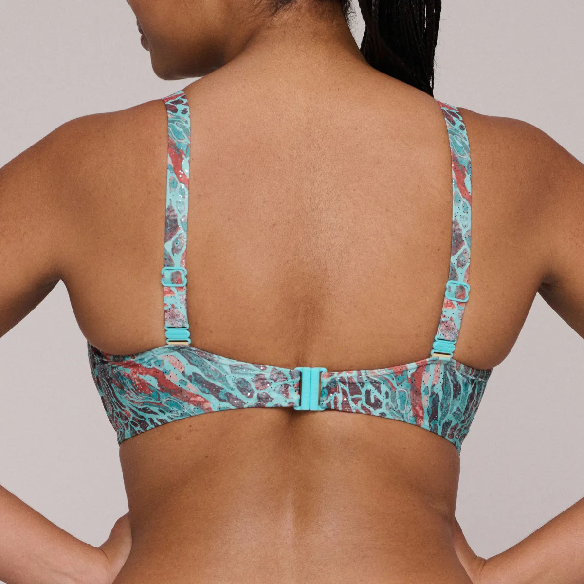Prima Donna SWIM Voorgevormde Balconette bikini met tailleslip - Riyad 4012816/4012852 - Turquoise Seas