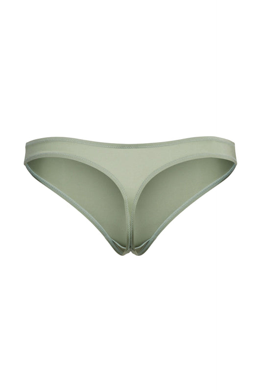 Esprit String van microvezels met logo - 014EF1T318 - DUSTY GREEN