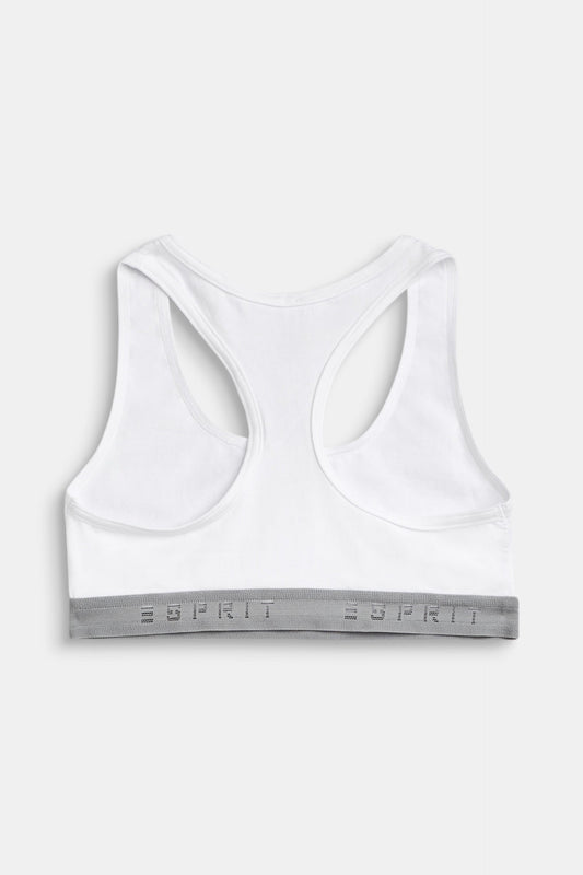 Esprit BH Top Girls met logo band - 999EF5T806 - zwart en wit