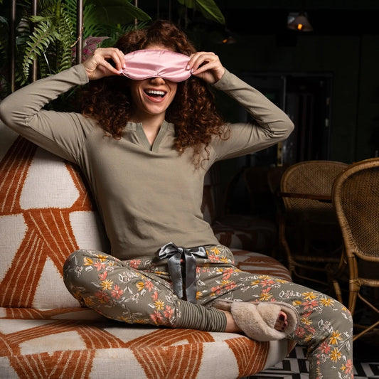 Charlie Choe Dames Pyjama Shirt - O57100-38 - Groen Faded green