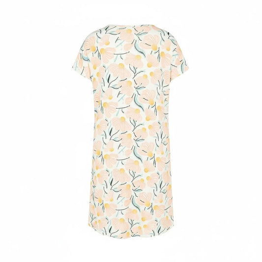 Charlie Choe Big shirt nachthemd - N59140-38 - Licht Peach Bloemen