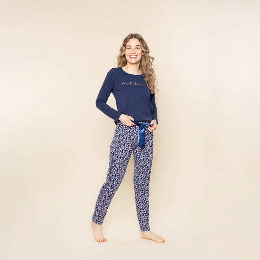 Charlie Choe lange pyjamabroek - M61148-38 - Lila print