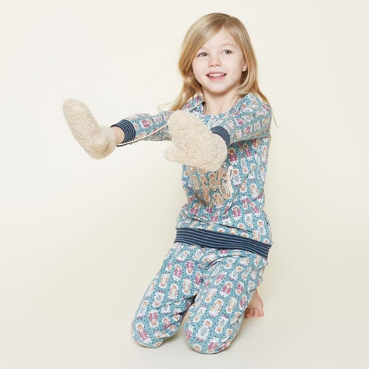 Charlie Choe Meisjes Pyjama Lounge Set - S49010-41 - Groenblauw Eskimo