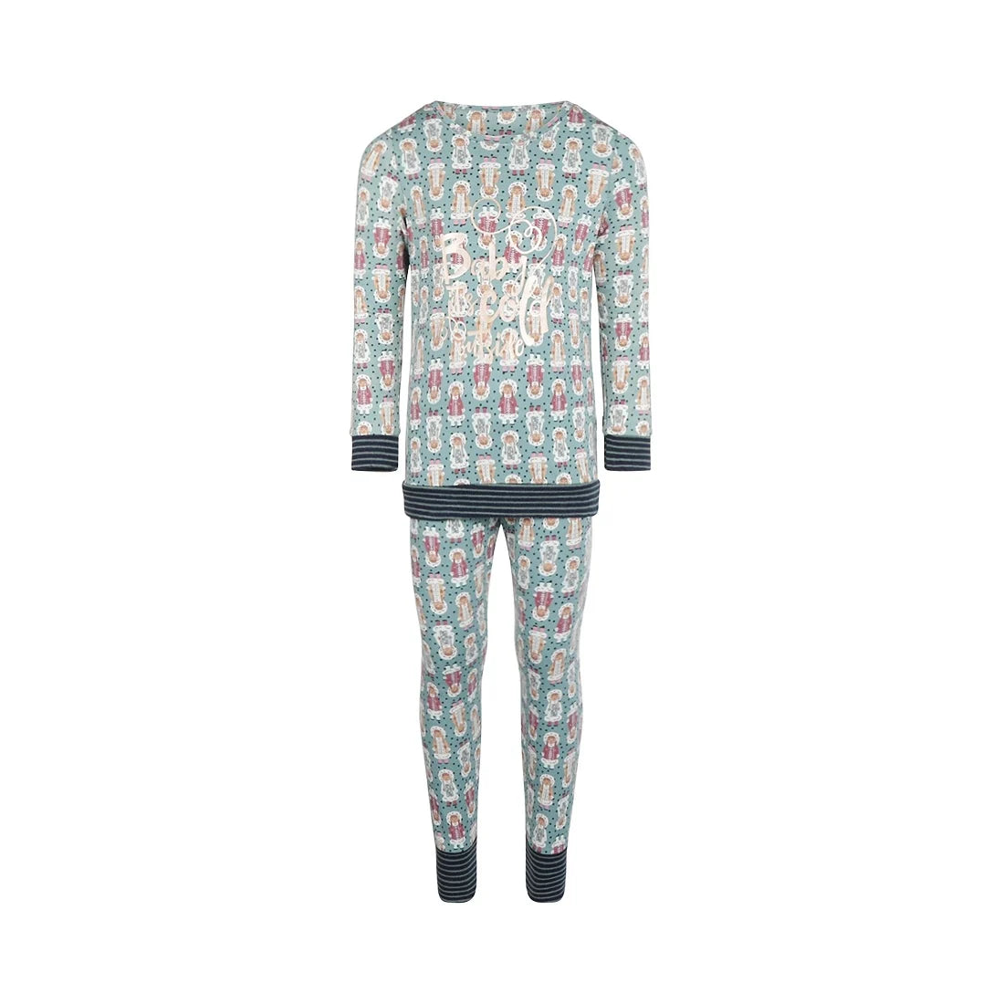 Charlie Choe Meisjes Pyjama Lounge Set - S49010-41 - Groenblauw Eskimo