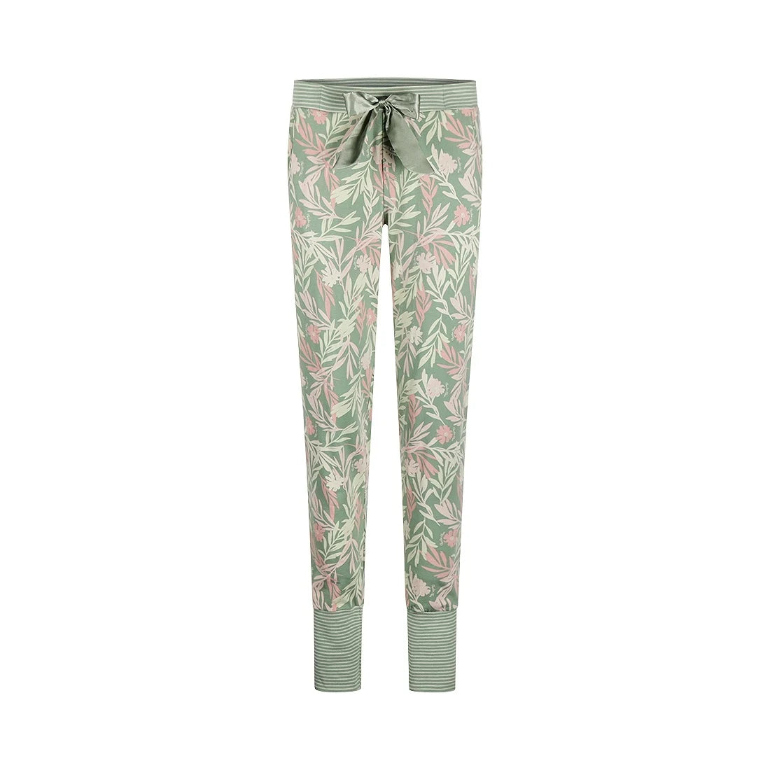 Charlie Choe lange pyjama broek - P55131-38 - Groen bloemen