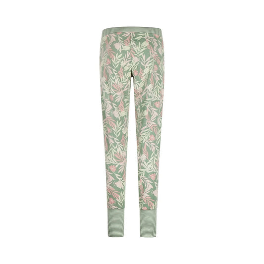 Charlie Choe lange pyjama broek - P55131-38 - Groen bloemen