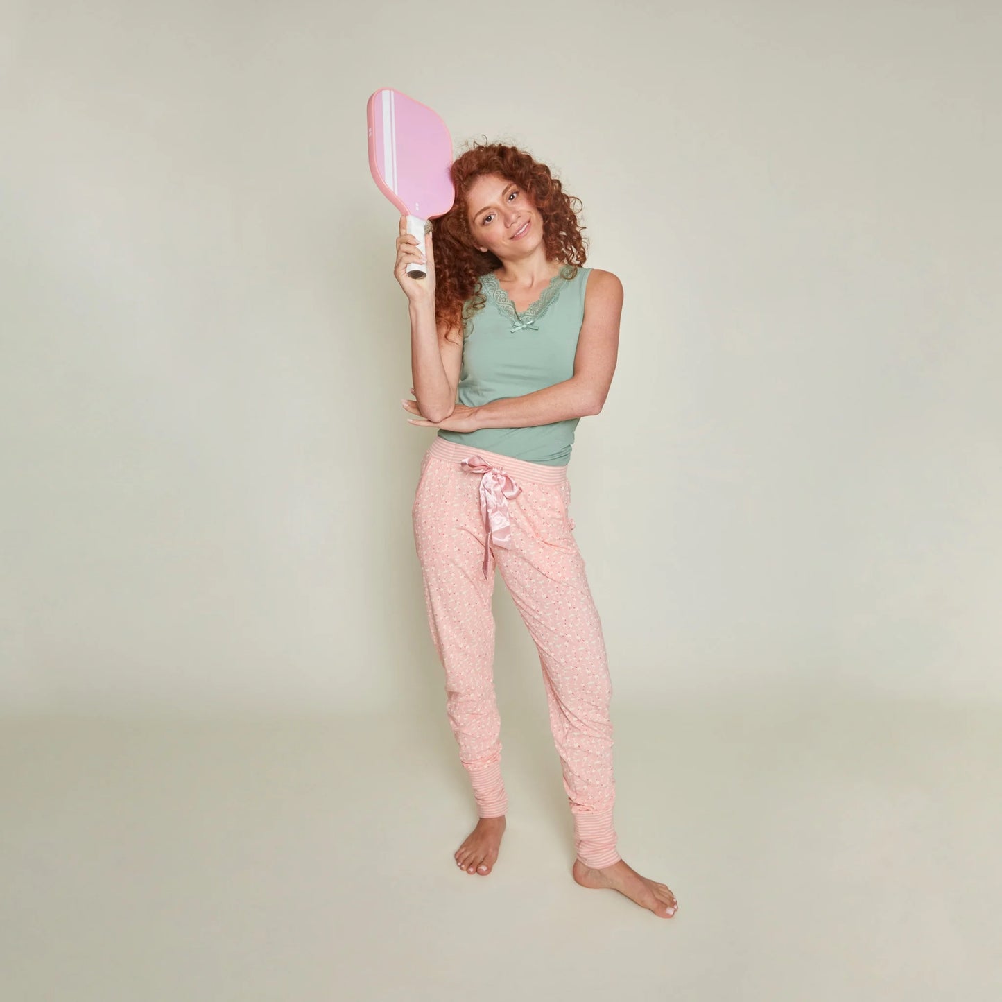 Charlie Choe lange pyjama broek - P55137-38 - Roze Cocktail