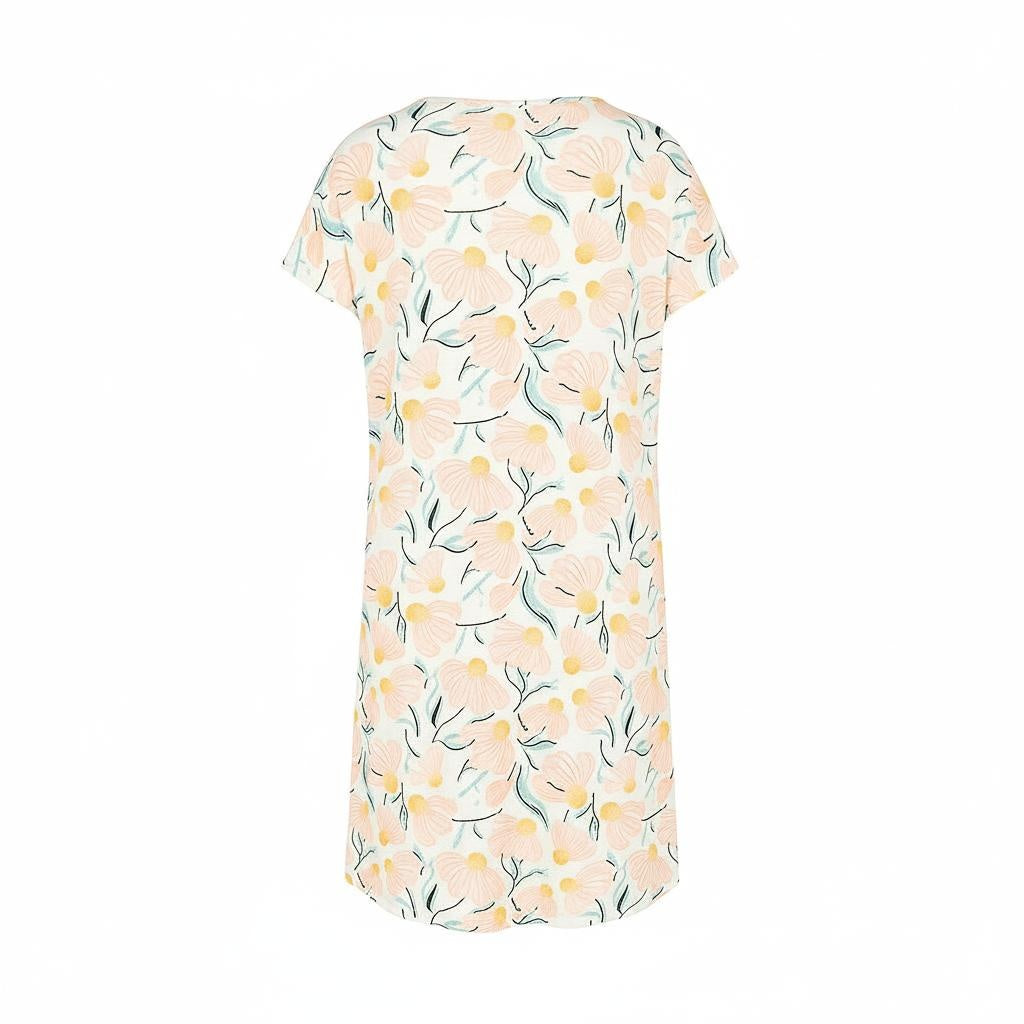 Charlie Choe Nachthemd big shirt - N59140-38 - Licht Peach Bloemen
