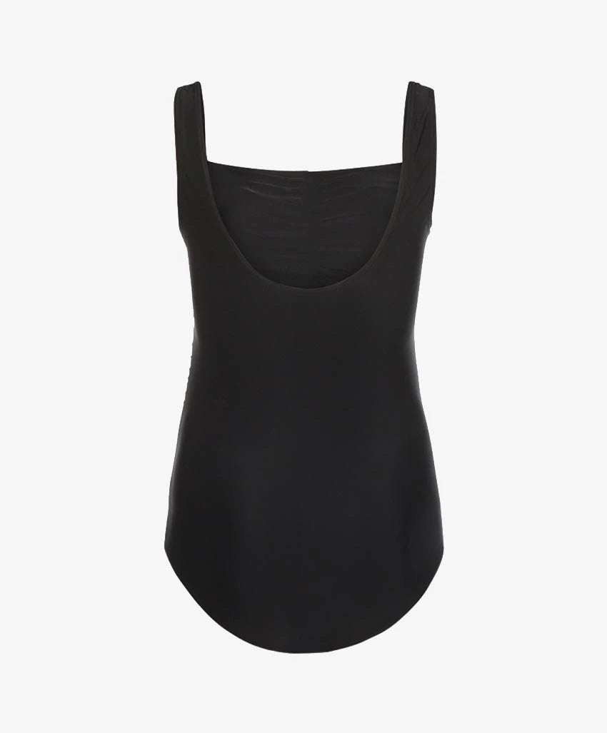Mila badpak met plooien - XT47216-23 - Zwart