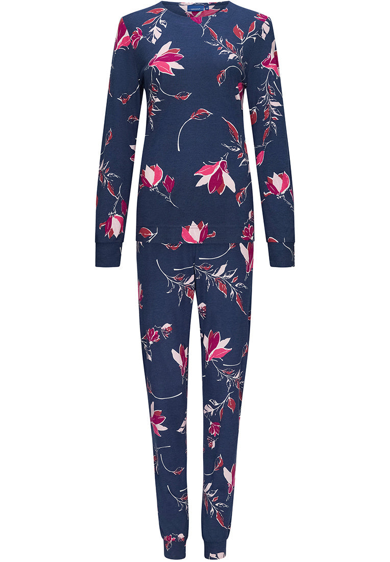 Pastunette pyjama winterbloemen - 20232-100-2 - dark blue
