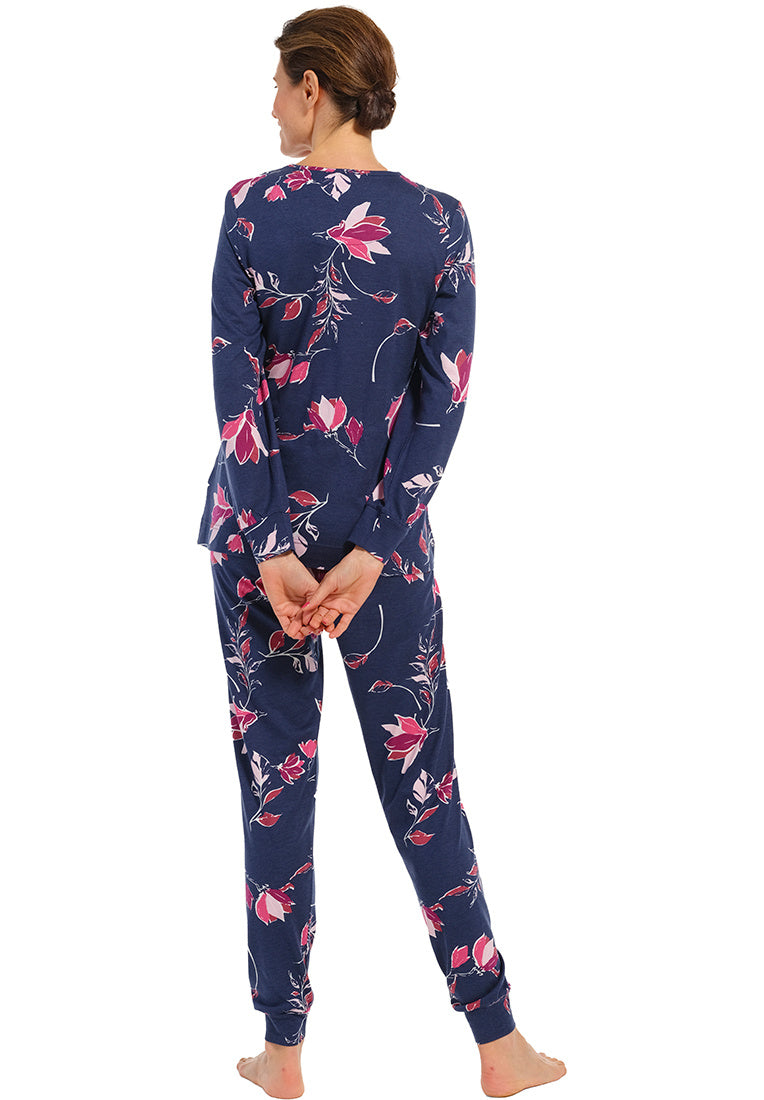 Pastunette pyjama winterbloemen - 20232-100-2 - dark blue