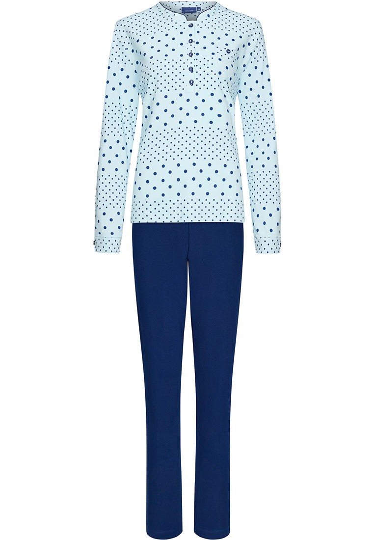 Pastunette pyjama met stippenmotief - 20232-162-4 - licht blauw