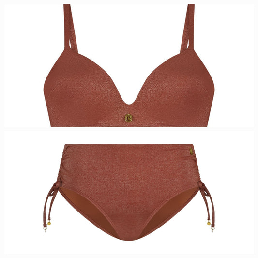 ten Cate Beach Plunge padded bikini set - 60445/60316 - Warm Caramel