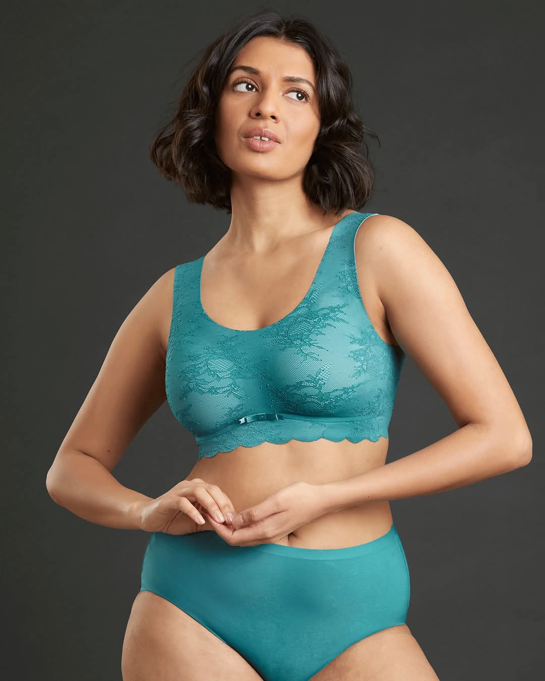 Anita Comfort voorgevormde Bralette - 5400 Essentials Lace - Light Smaragd