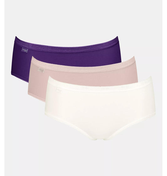 Sloggi Basic Midi C3P - voordeelpack - kleur V018