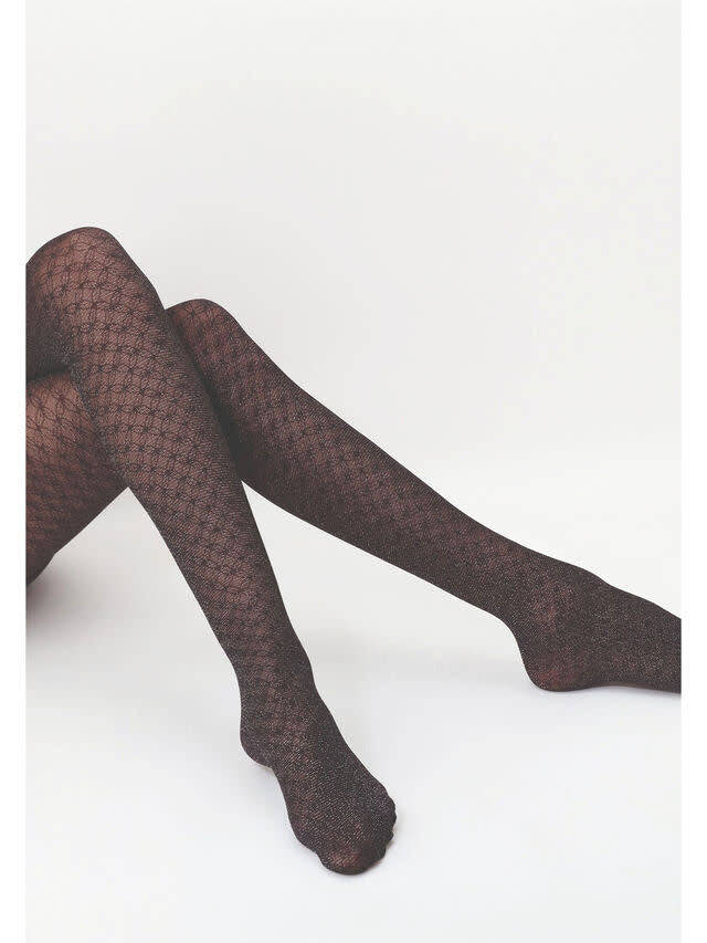 Oroblu Sparkly Lace 40 den Panty - VOBC67537 - Black