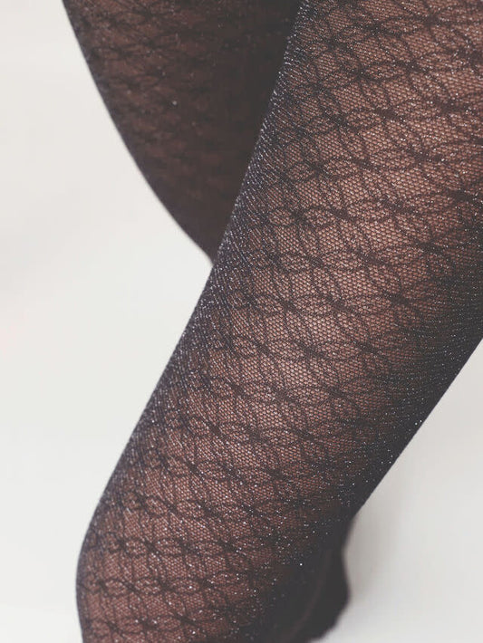 Oroblu Sparkly Lace 40 den Panty - VOBC67537 - Black