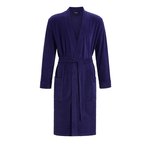 Ringella Heren badjas - 1241717 - donkerblauw