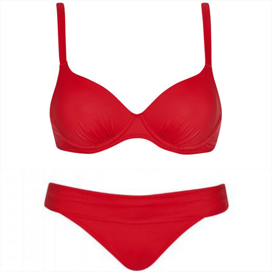 Olympia voorgevormde Bikini met beugel - 31187 en 31202 - rood