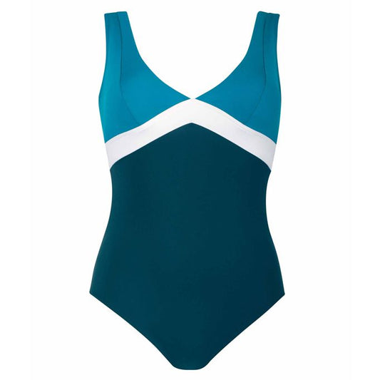 Sunflair chloorbestendig Badpak soft cups - 22184 - blauw