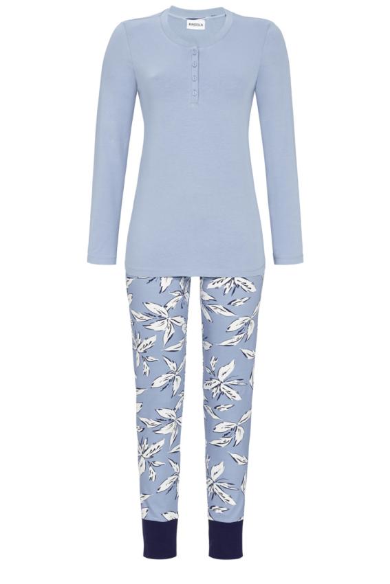 Ringella Pyjama met boorden - 2511207 - smoke blauw