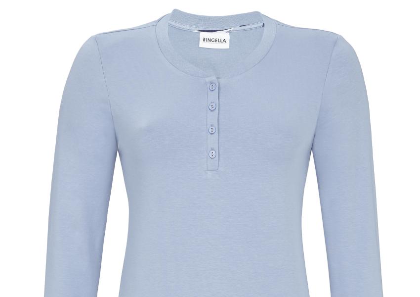 Ringella Pyjama met boorden - 2511207 - smoke blauw