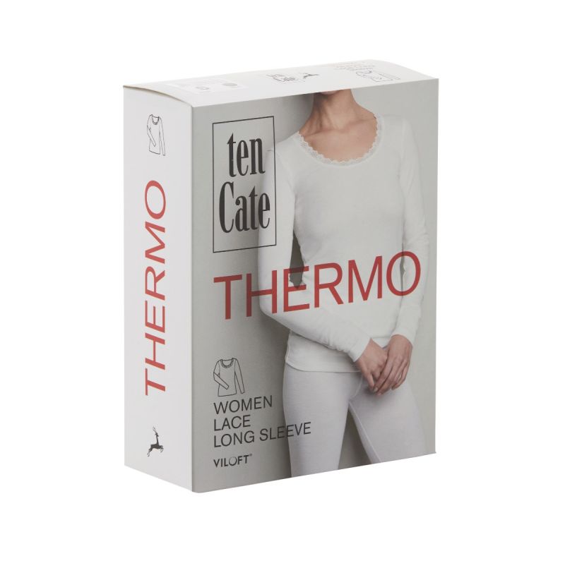 ten Cate Thermo Dames - Thermo shirt met kant lange mouw 60381 (30238) - 2 kleuren