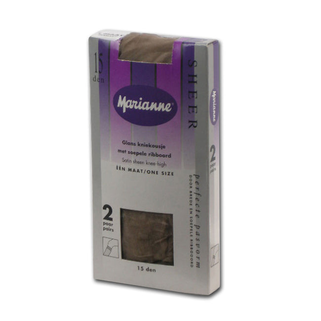 Marianne panty Kniekous soepele boord - 308 - 15 den - per 2 (uitlopend)