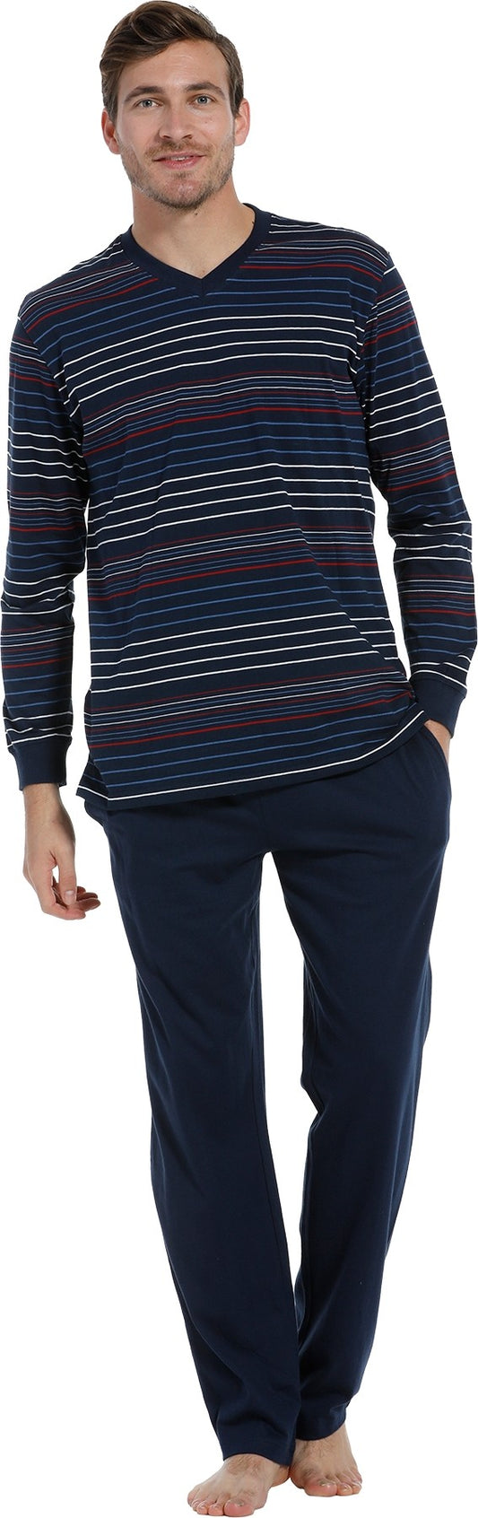 Pastunette heren Pyjama shirt lange mouw 4399-622-2