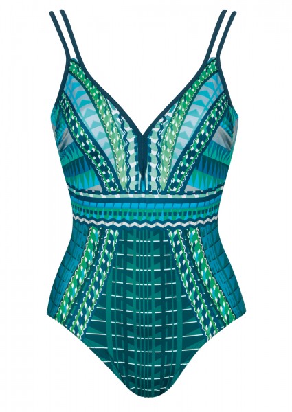 Sunflair Badpak soft cups zonder beugel - 72018 - groen