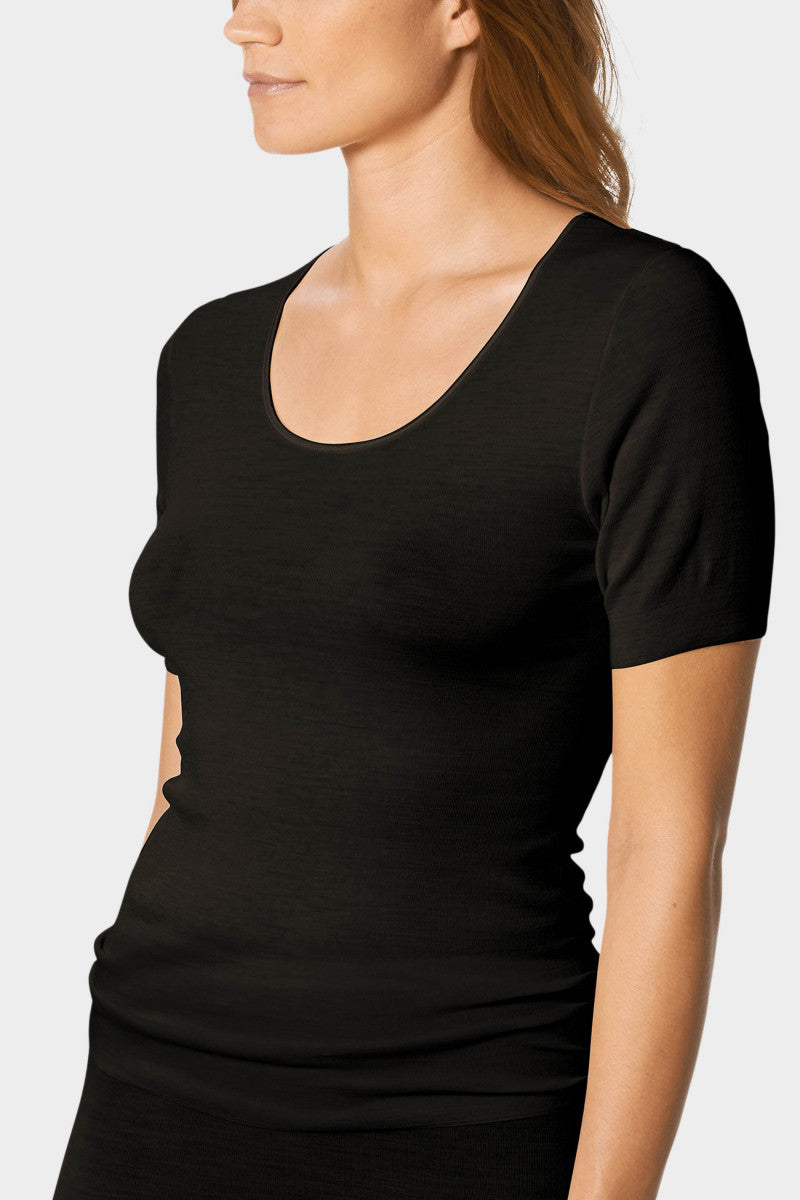Mey T-shirt korte mouw Exquisite 66576 - wol/zijde - 2 kleuren