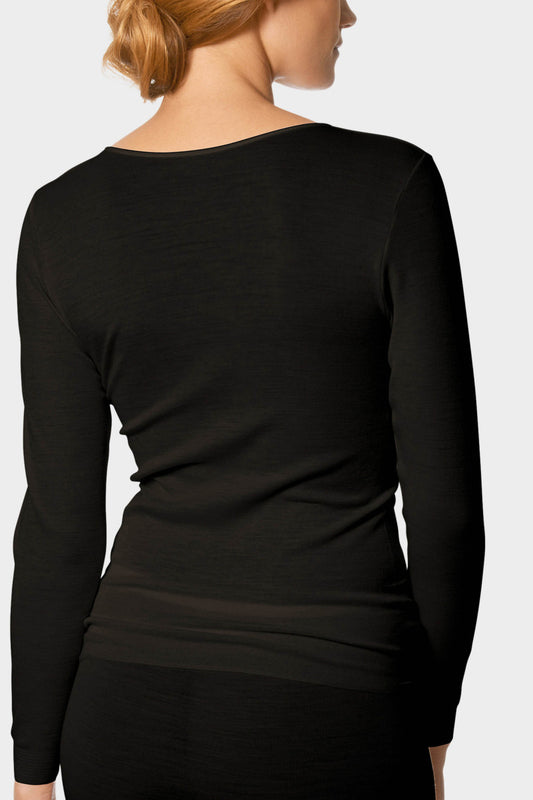 Mey T-shirt lange mouw Exquisite 66577 - wol/zijde - 2 kleuren